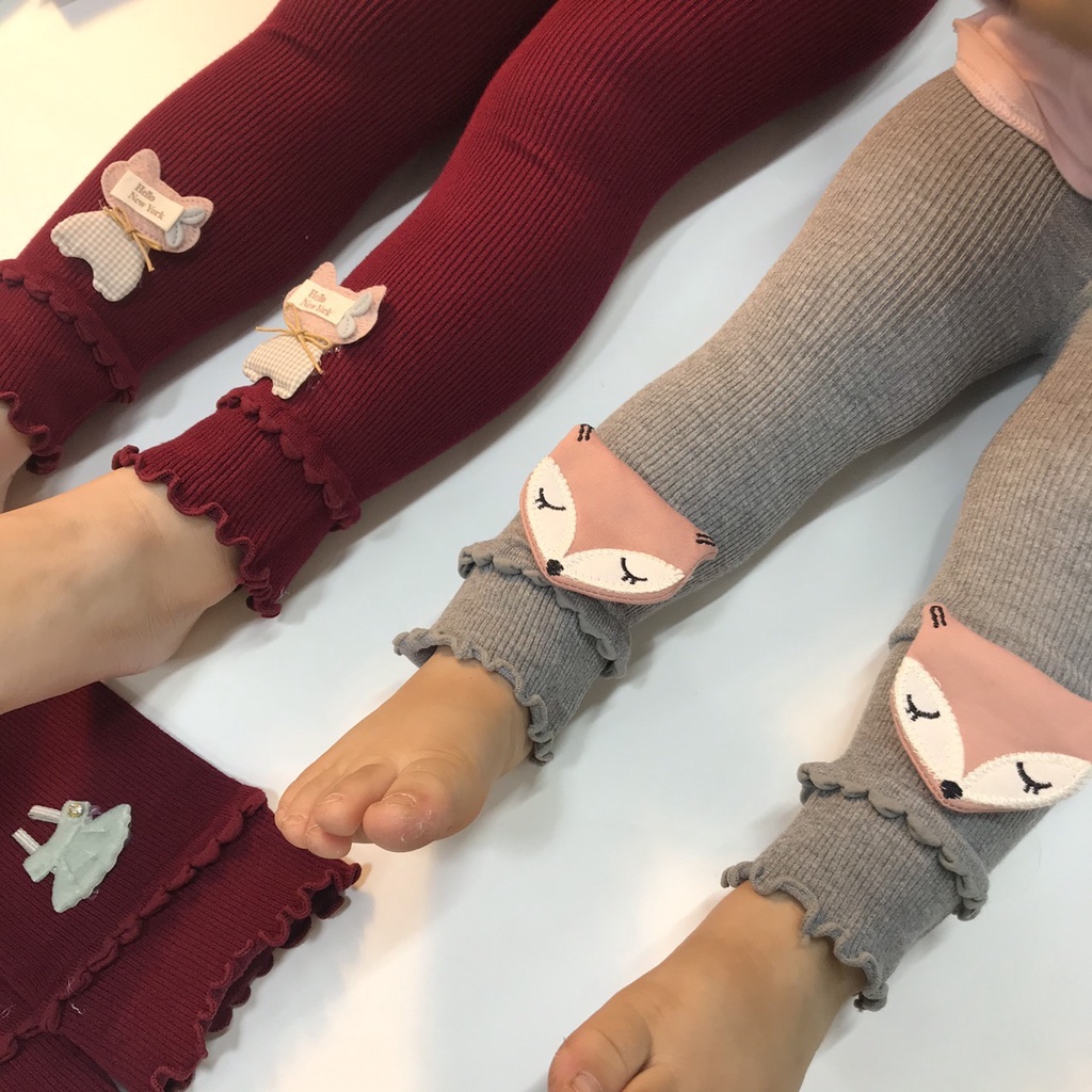 [Hàng Xuất] Quần Legging Len Tăm Sành Điệu cho bé 8-18kg