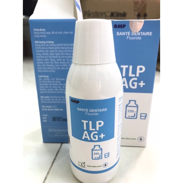Nước Súc Miệng sát khuẩn Nano Bạc Sante Dentaire TLP AG+ dùng trong Nha khoa, chỉnh nha và vệ sinh hàng ngày hiệu quả