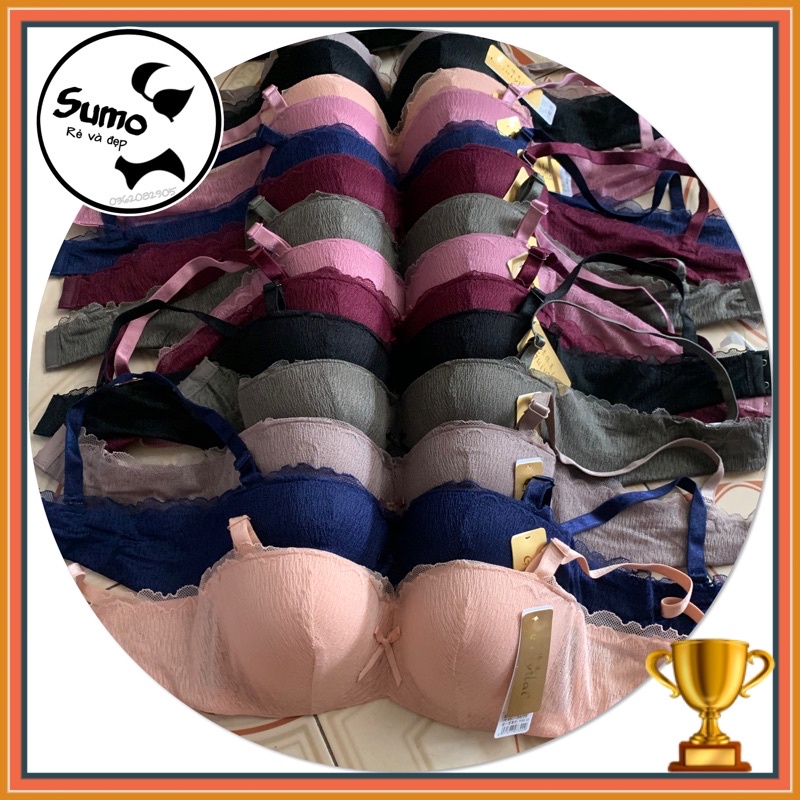 Áo lót nữ quả ngang tròn ren mềm, có gọng nâng đẩy ngực, mút đệm vừa. Áo ngực quả ngang 8322 - sumo | BigBuy360 - bigbuy360.vn