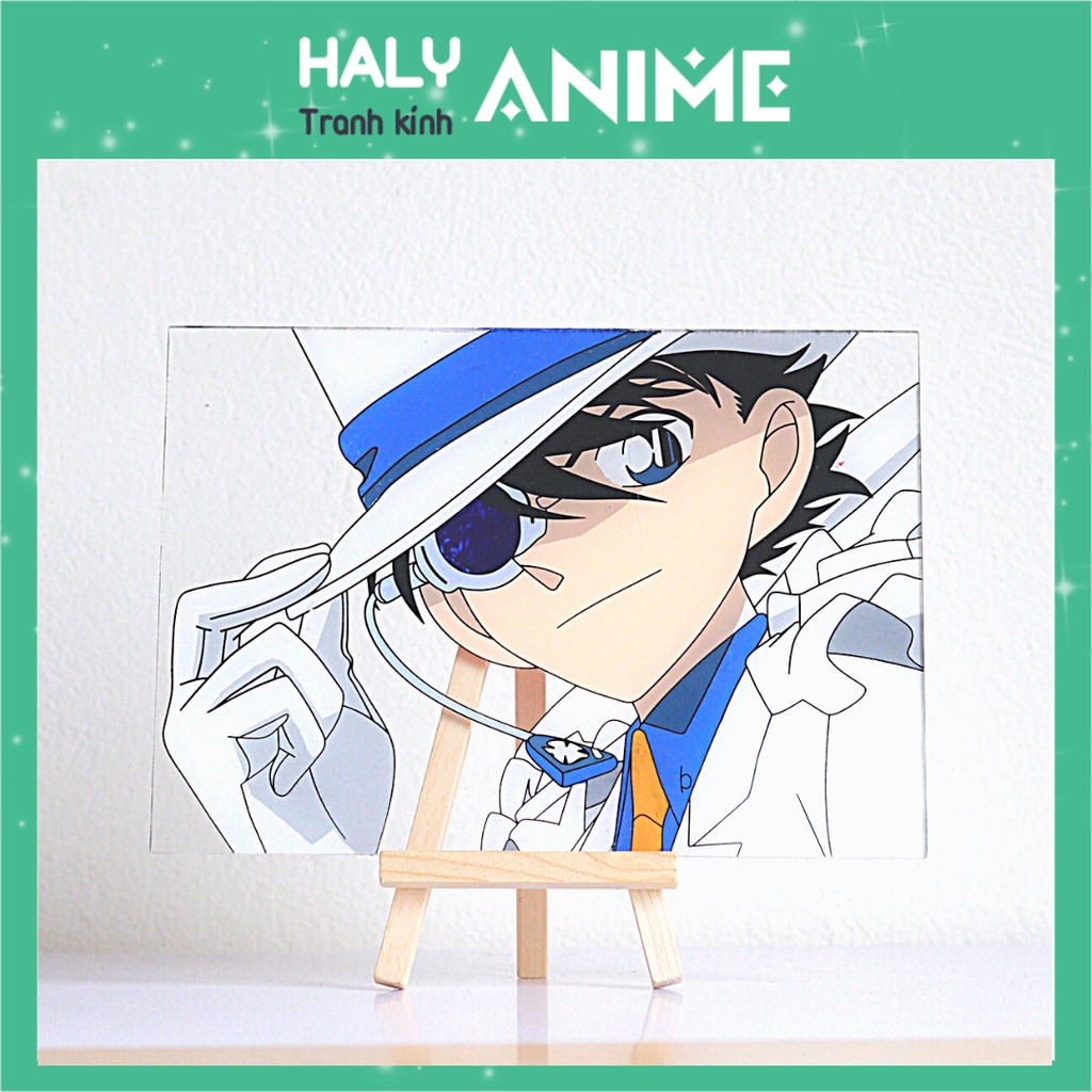 Tranh kính anime KAITO KIDS, theo yêu cầu, glass painting kit dễ thương, màu acrylic 3D khó phai.