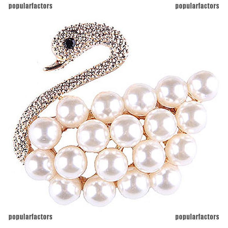 Bông Tai Thiên Nga Đính Ngọc Trai Sang Trọng