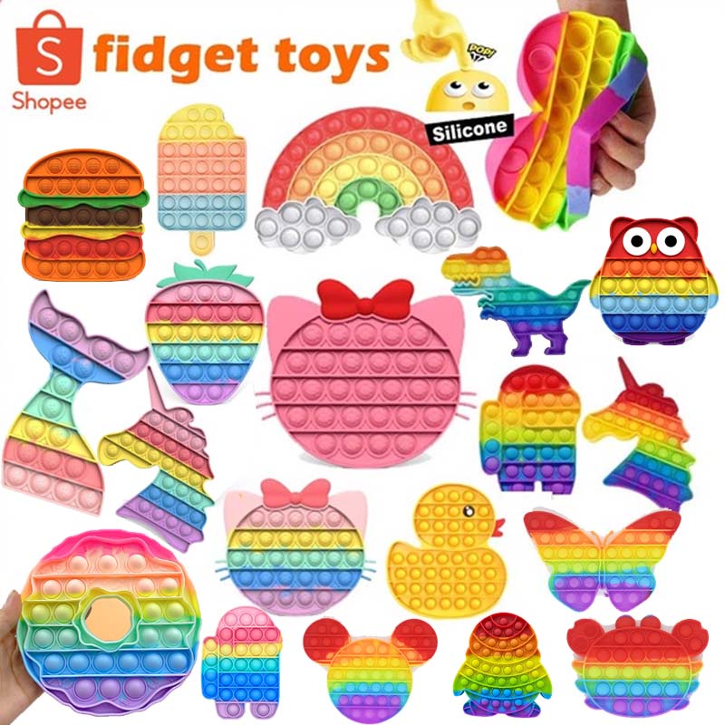 Push Pop Bubble Fidget Toy pop it giá rẻ Đồ Chơi Bóp Bóng Cầm Tay Giúp Giảm Căng Thẳng Hiệu Quả
