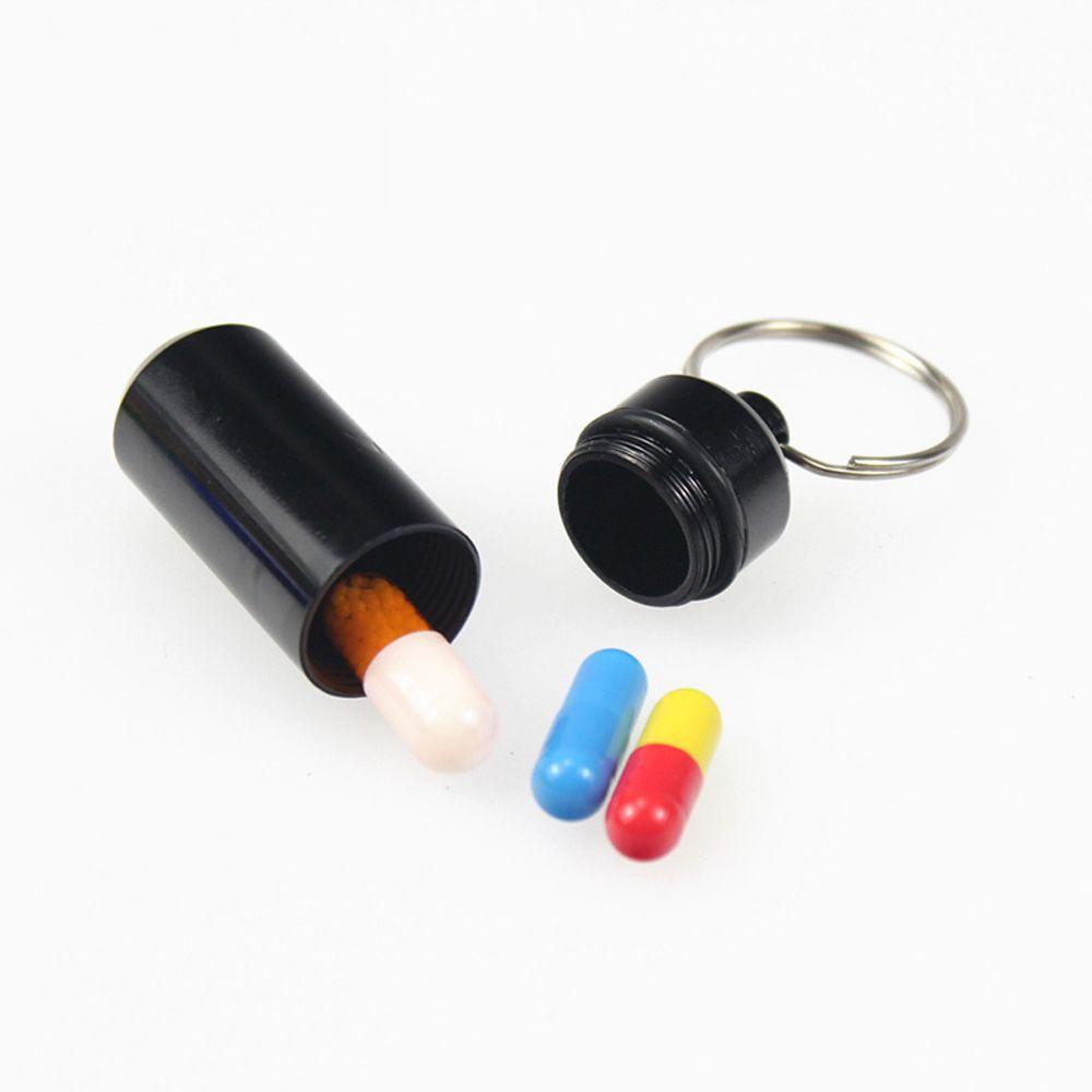 Hộp Đựng Thuốc Mini Bằng Nhôm Kèm Móc Khóa Tiện Dụng
