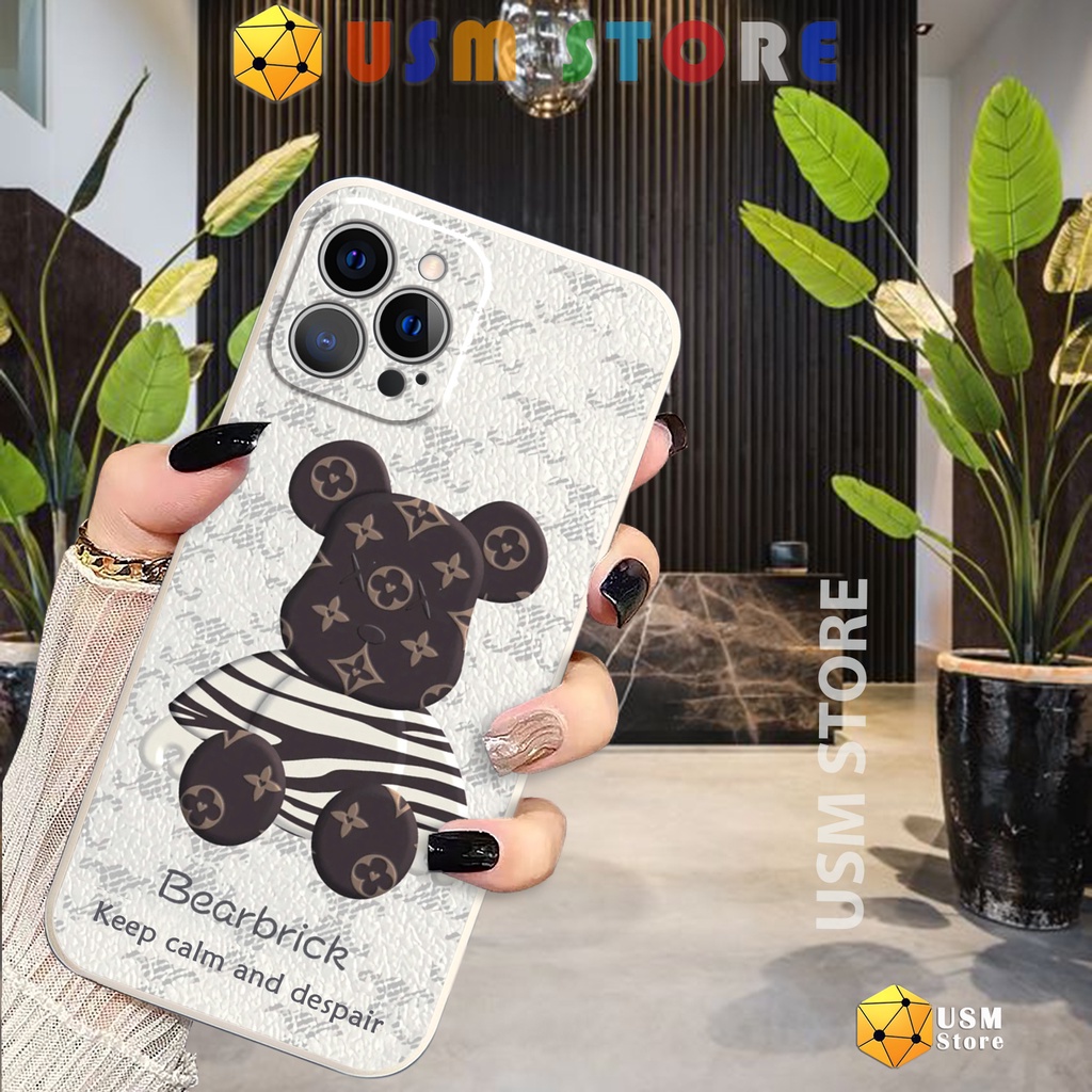 Ốp điện thoại iphone 11/11Pro/11Promax/12/12Mini/12 Pro/12Promax/13/13 pro / 13Promax bảo vệ camera, in hình gấu Bear