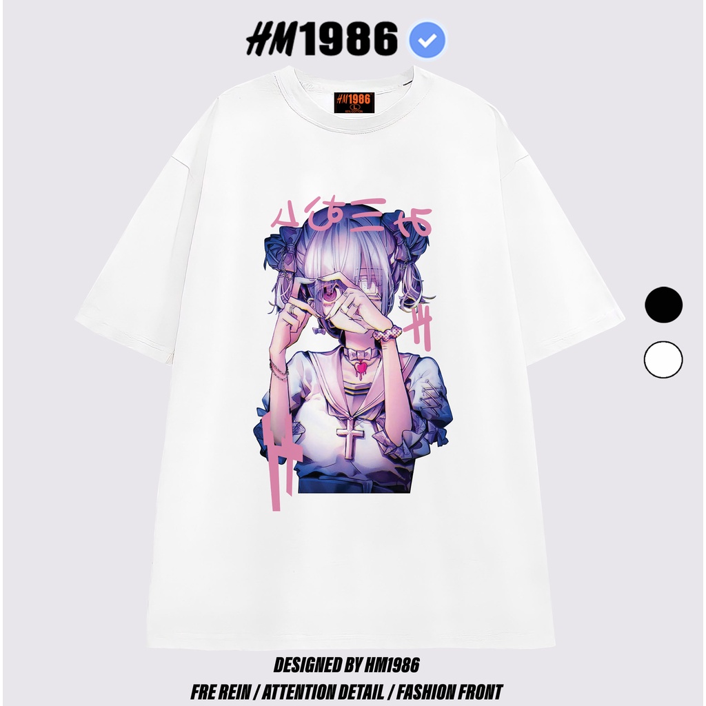 Áo thun tay lỡ form rộng unisex HM1986 3110