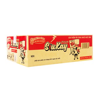 Thùng 24 gói mì Siukay 128gr vị Bò