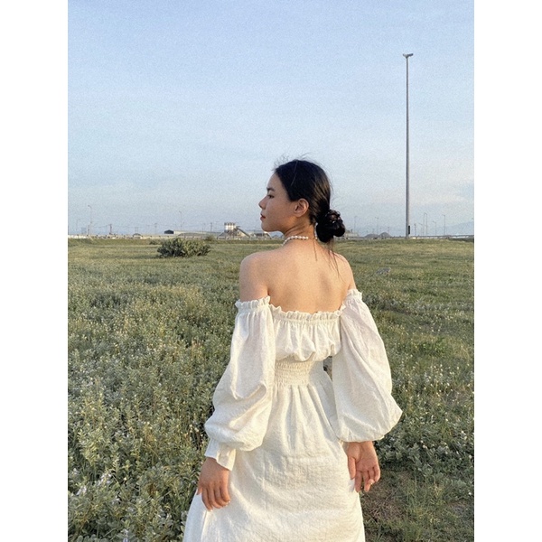 Đầm kiểu bẹt vai palpitate dress