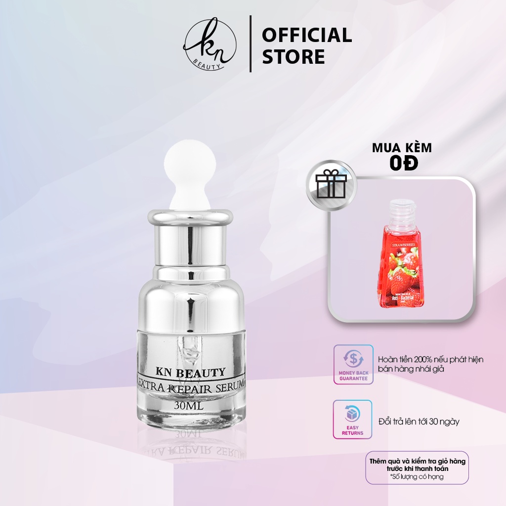 Serum Trắng Da Ngừa Nám KN Beauty Extra Repair 30 ml tặng gel rửa tay Lamcosme