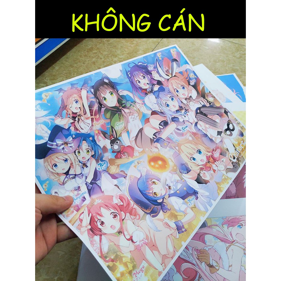 Poster Anime in theo yêu cầu - Khổ A2