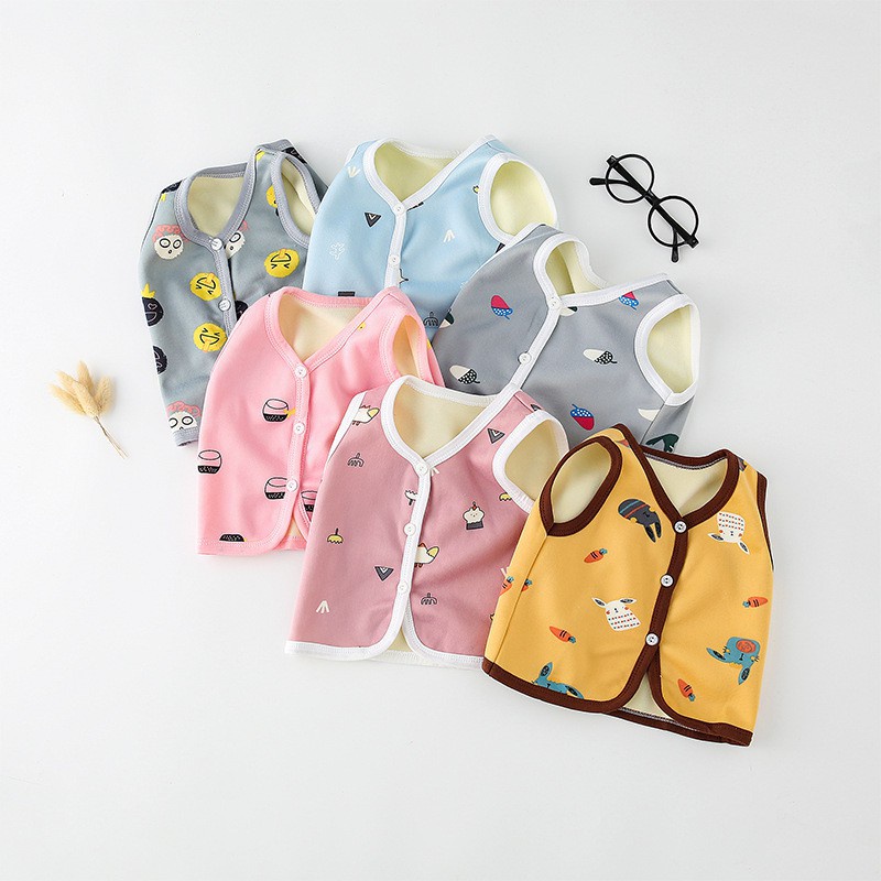 Áo gile nỉ bông cực đẹp cho bé trai và bé gái AM24