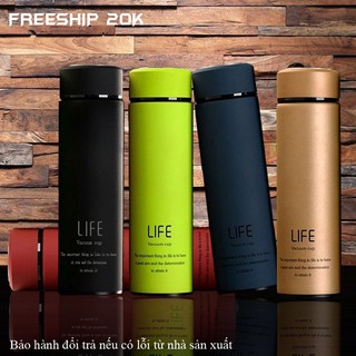 Bình Giữ Nhiệt LIFE Chất Lượng Cao Ruột Inox 500ml, Bình Đựng Nước Dã Ngoại