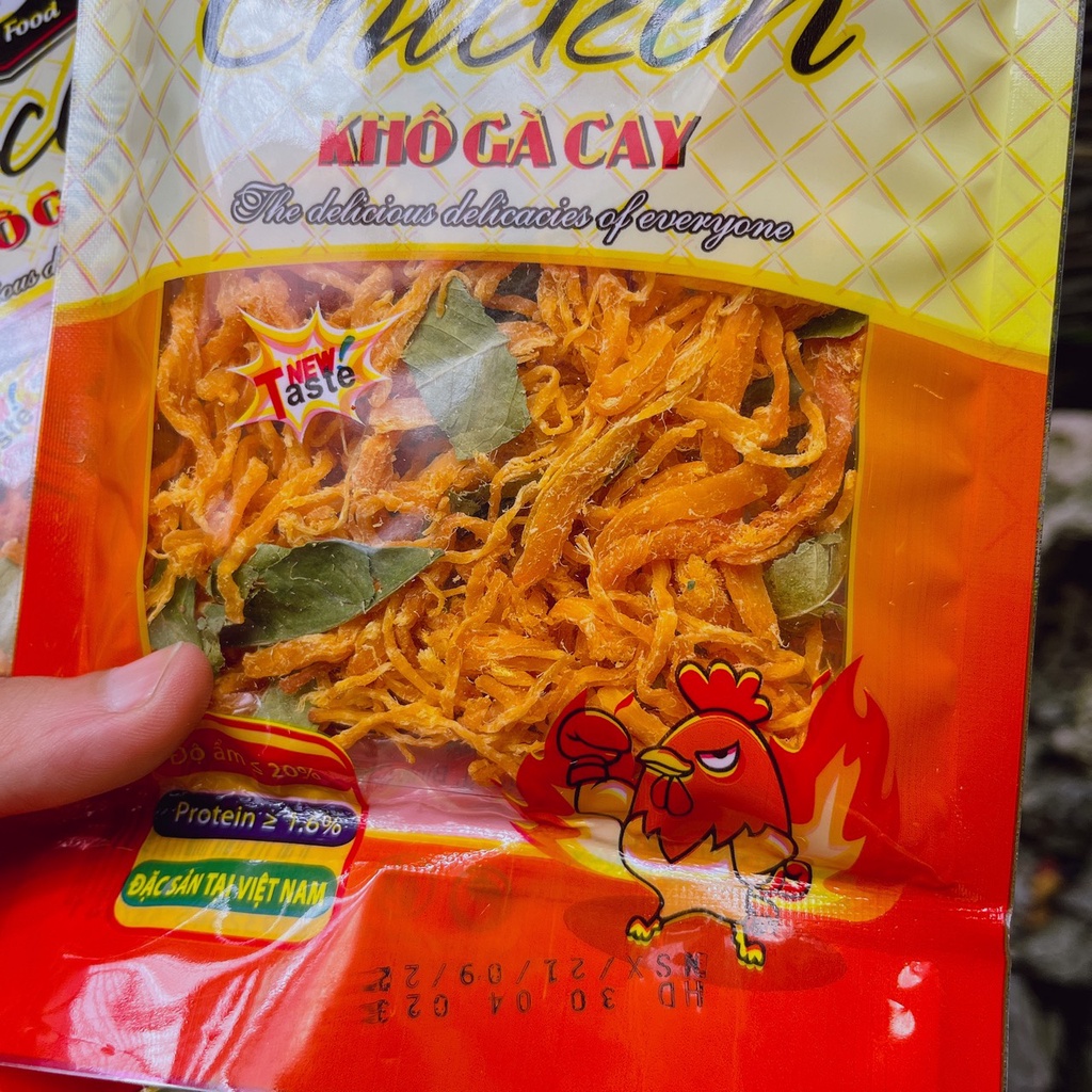 Gói Khô Gà Lá Chanh Cay Cay (150gr)