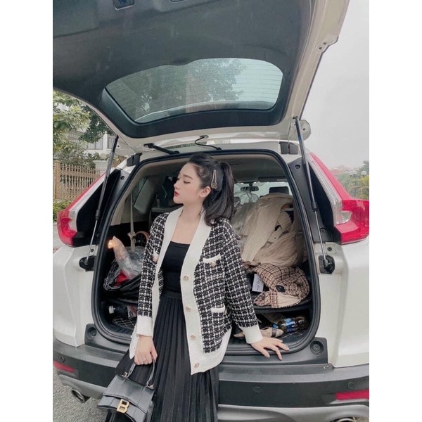 ÁO KHOÁC LEN CARDIGAN KẺ CARO HOT HIT | BigBuy360 - bigbuy360.vn