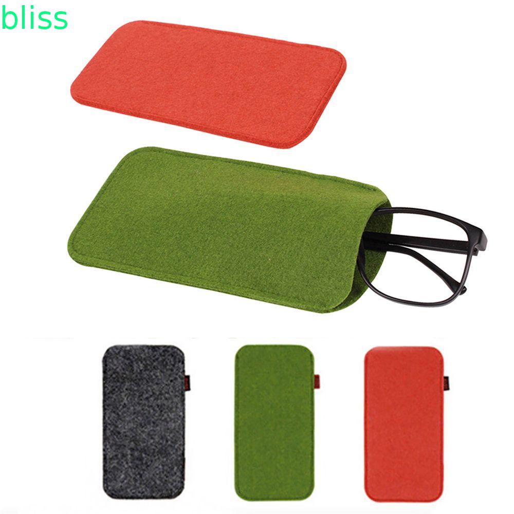 Túi đựng mắt kính/điện thoại 6 màu bằng vải nỉ mềm mại 18*9cm