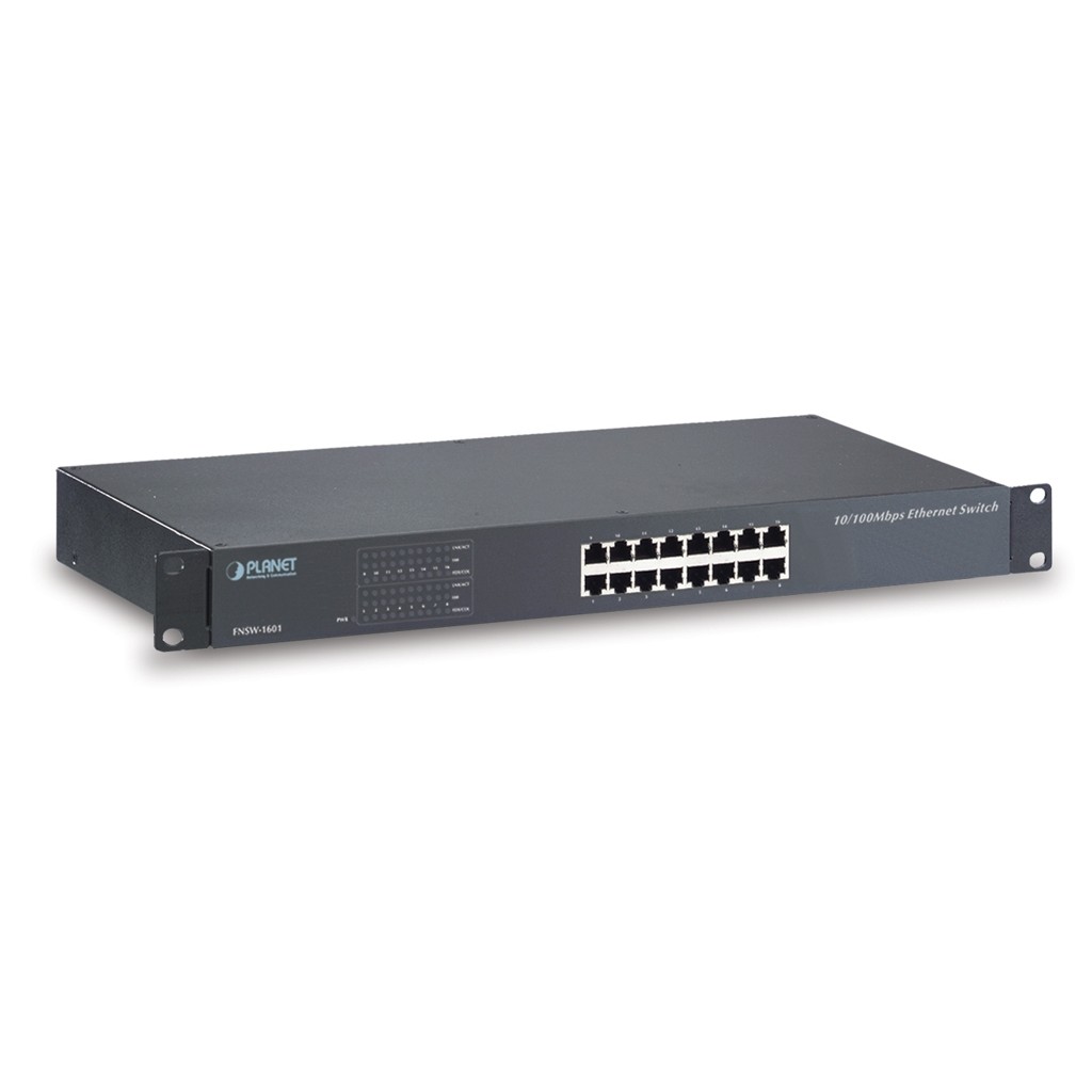 switch planet FNSW-1601 16-Port 10/100BASE-TX Fast Ethernet Switch - bộ chia mạng - switch planet 16-port-switch 16 cổng