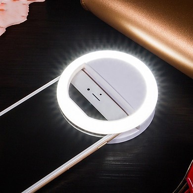 (Bao Gồm Pin) Đèn Led Mini Tròn Gắn Kẹp Điện Thoại Ring Light Hỗ Trợ Chụp Ảnh Selfie Tự Sướng Siêu Bền | BigBuy360 - bigbuy360.vn