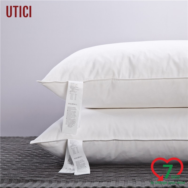 UTICI Phong cách MUJI Nhật Bản  siêu mềm 60S cao cấp Gối lông vũ có thể giặt được