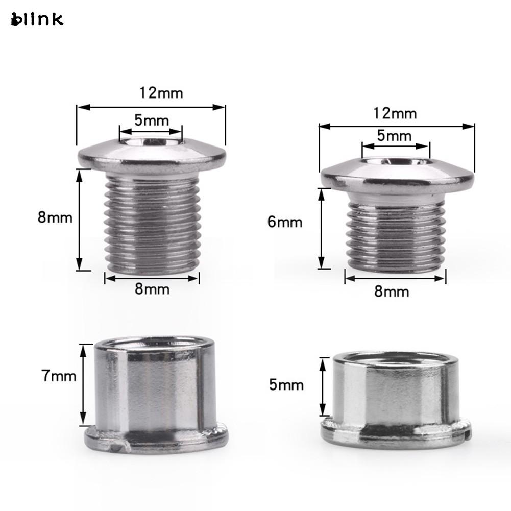 Set 5 Cặp Bu Lông Inox Màu Bạc Mới US
