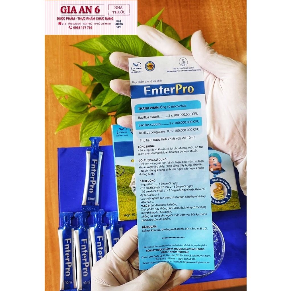 ENTERPRO - BỔ SUNG CÁC VI KHUẨN CÓ LỢI CHO ĐƯỜNG RUỘT