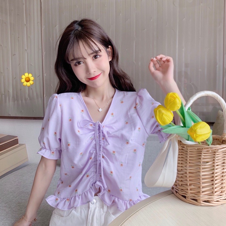 NRVP Áo Thun Nữ Tay Ngắn In Hình Phong Cách Hàn Quốc Thời Trang Mùa Hè 2022