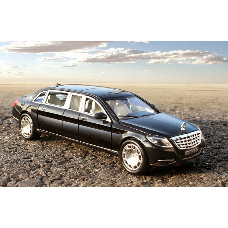 Mô hình xe Mercedes-Benz Maybach S600 1:24 hãng XLG, mở 6 cửa, khung kim loại chắc chắn