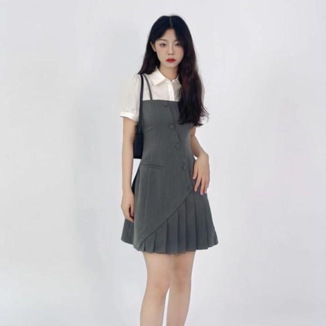 Đầm Ngắn Tay Dáng Dài Phong Cách Pháp Mẫu Mới Thời Trang Mùa Hè 2022 Cho Nữ