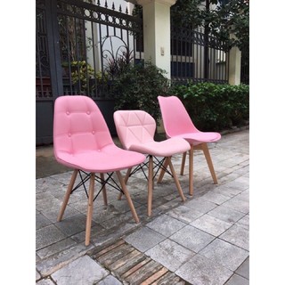 ghế đệm eames nhập khẩu màu hồng