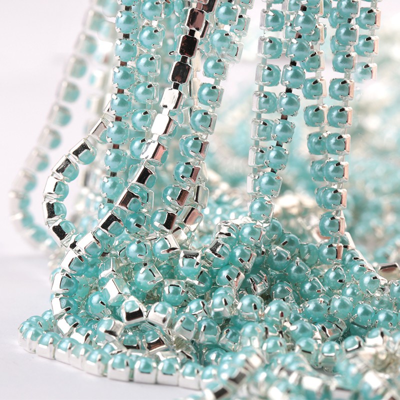 Đế Bạc ABS Ngọc Trai Dùng Làm Đồ Trang Sức DIY SS6 SS8