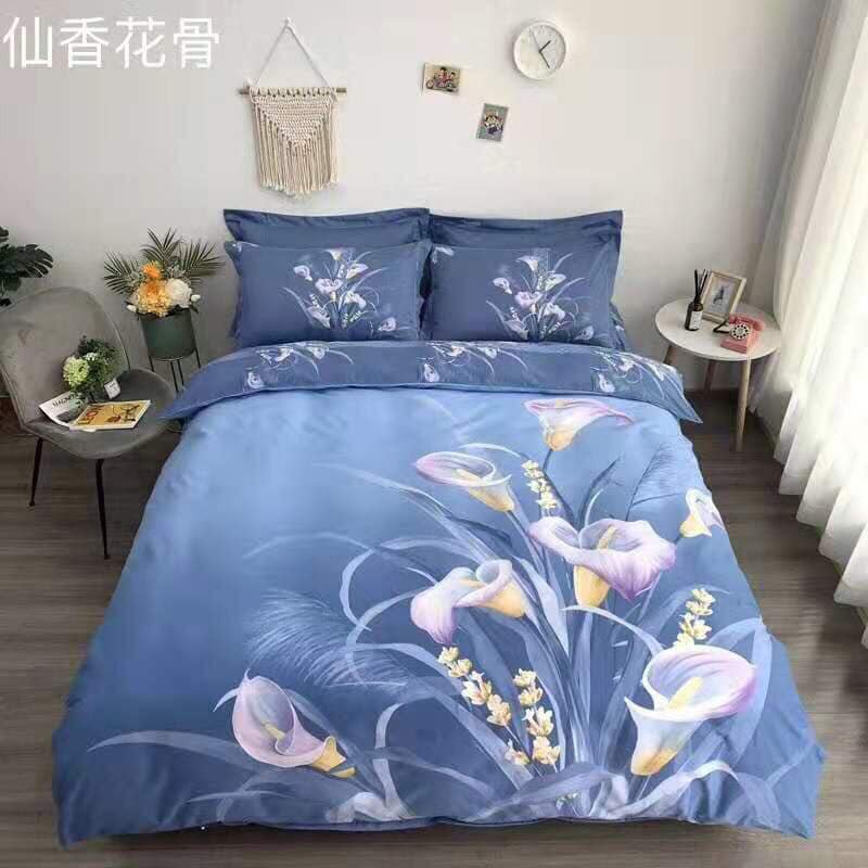 Full Set Trọn Bộ Drap Giường Cotton Organic Họa 3D Cực Đẹp M6*2M-M8*2M