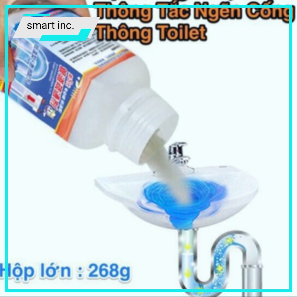 Bột Thông Cống Thuốc Thông Tắc Bồn Cầu Bồn Rửa Mặt Khử Mùi Nhà Bếp