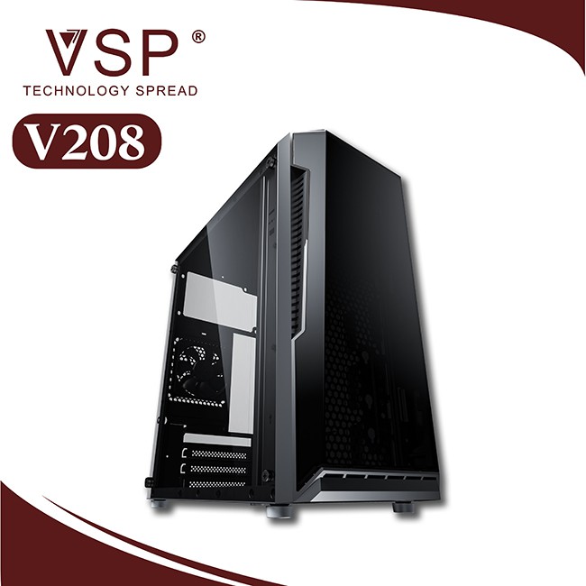Vỏ case máy tính VSP V206 - V207 - V210 ((mATX) Có Sẵn LED RGB/USB 3.0) / V208 - V209 (USB 3.0)