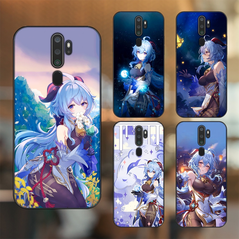 Ốp lưng Oppo A5 2020, A9 2020 viền đen in hình Ganyu Genshin Impact