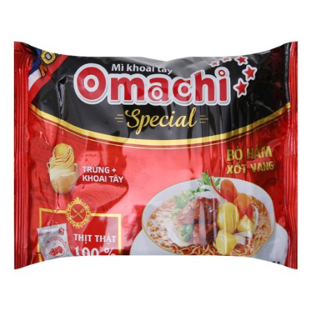 Mì khoai tây Omachi Special bò hầm xốt vang 92g