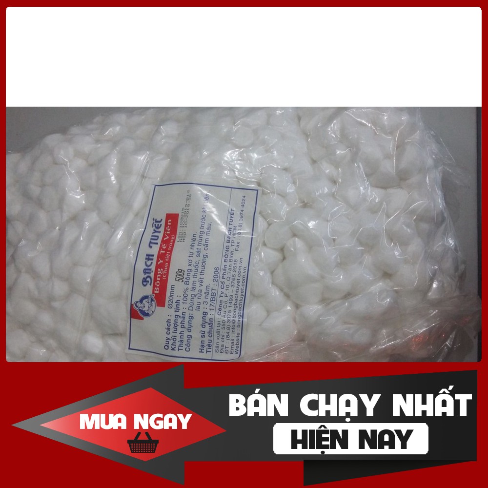 Bông viên bạch tuyết 500g