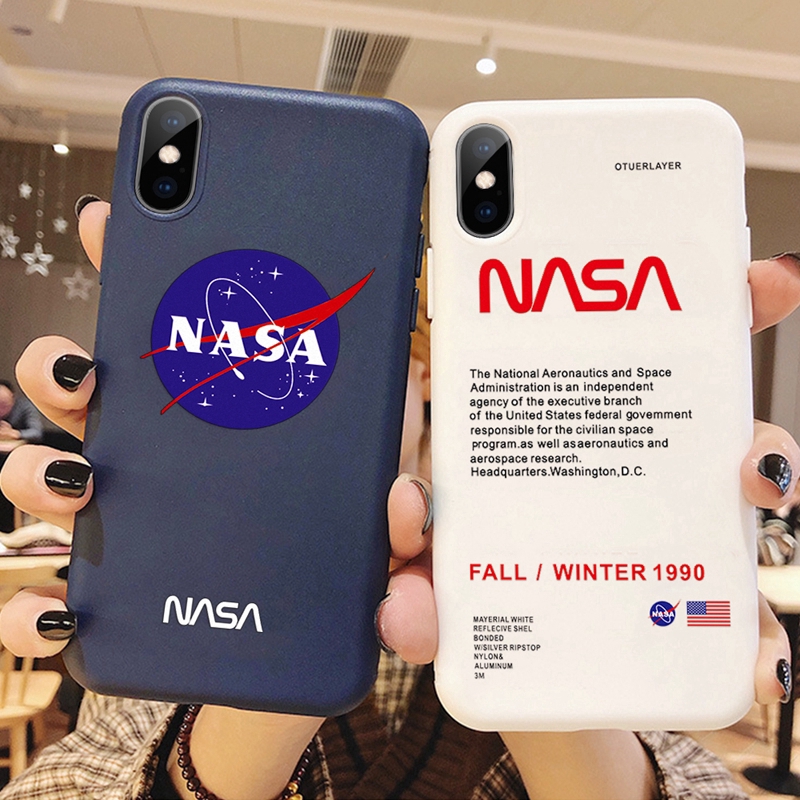 Ốp điện thoại in chữ NaSa thời trang cho iPhone X XS Max XR 7 8 6 6S Plus