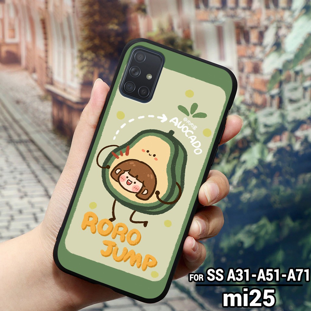 Ốp lưng SAMSUNG GALAXY A31 - A51 - A71 - M51 - A12 in hình trái bơ hoa quả xanh tươi