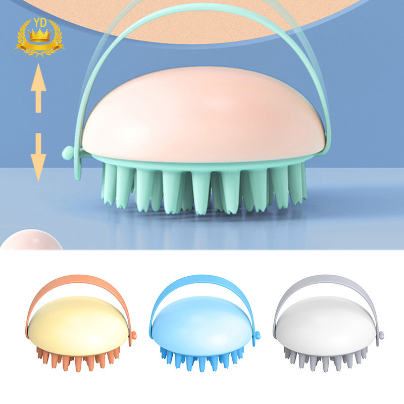 (Hàng Mới Về) Bàn Chải Tắm Mát Xa Da Đầu Bằng Silicon Hbsy Mềm Mại