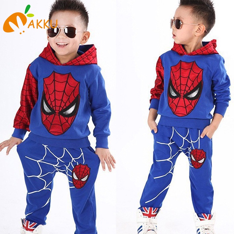 Set Áo Hoodie Và Quần Dài Thời Trang Năng Động Cho Bé Trai Akkku