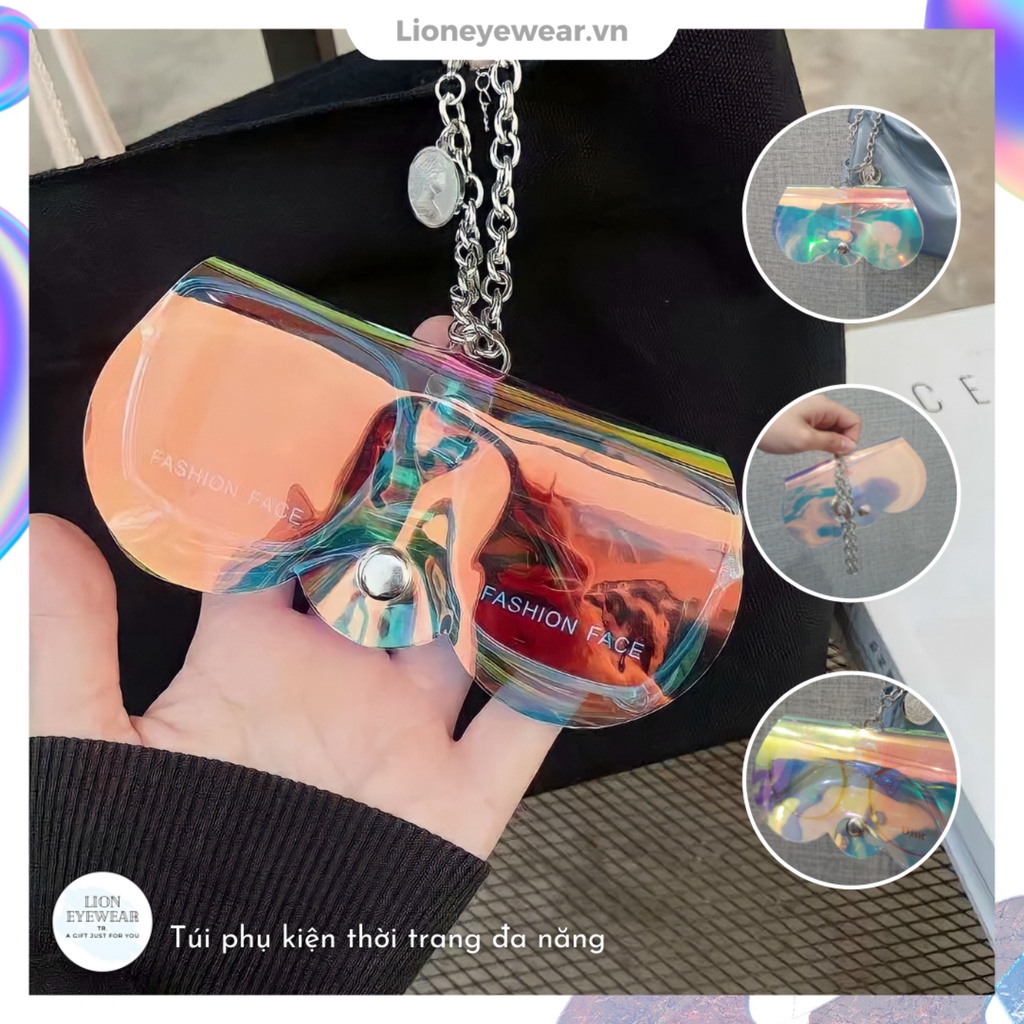 Ví đựng kính mắt cao cấp có dây treo LIONEYEWEAR Túi đựng mắt kính chống xước