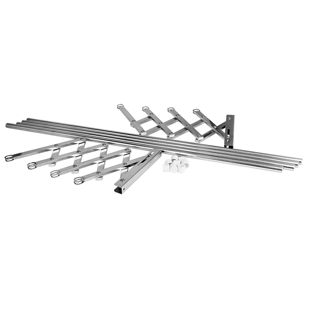 Giàn phơi thông minh co giãn inox 201 dài 1m, 1m2, 1m5 ống 19mm - giàn phơi quần áo co giãn thông minh