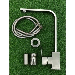 Vòi rửa chén bát nóng lạnh Inox 304. kèm dây cấp nước inox