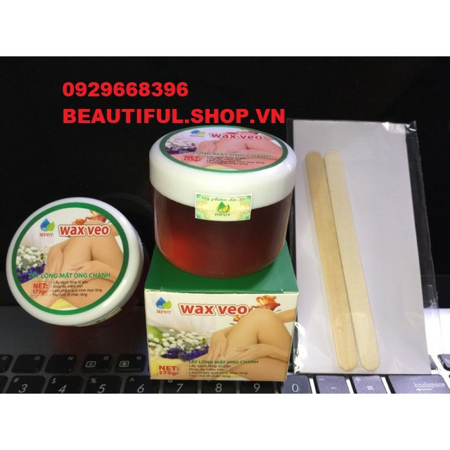 ✔️[100% Chính Hãng] Wax Veo_ Tẩy Sạch Mọi Vùng Lông + Tặng Kèm Giấy Wax Và Que Gạt