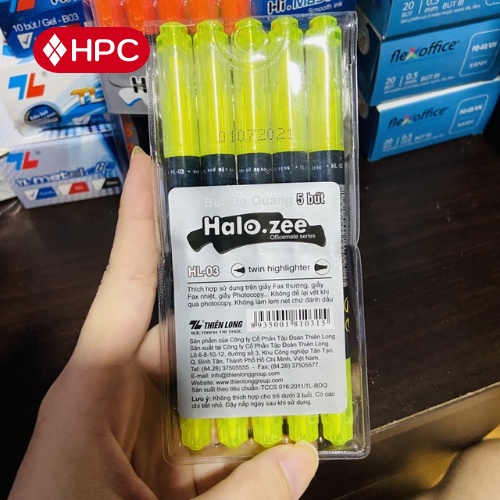 Bút Dạ Quang, Bút Nhớ 2 Đầu Tiện Dụng Thiên Long, Nhỏ Gọn, Màu Sắc Tươi Sáng - HOÀNG PHÁT STORE