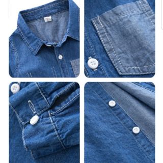 Áo sơ mi denim bé trai