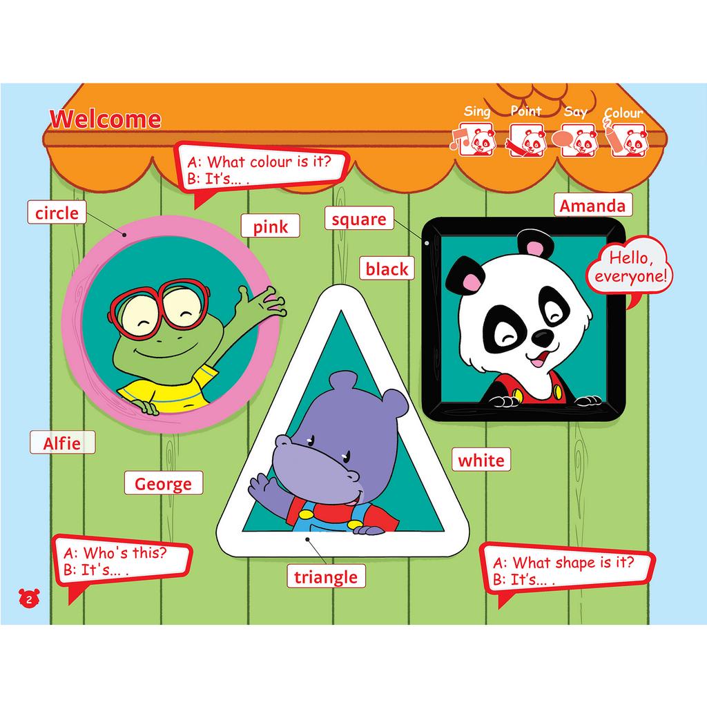 Sách - DTPbooks - New Amanda & Friends Student's Book Level 3 with Sticker & Pop out