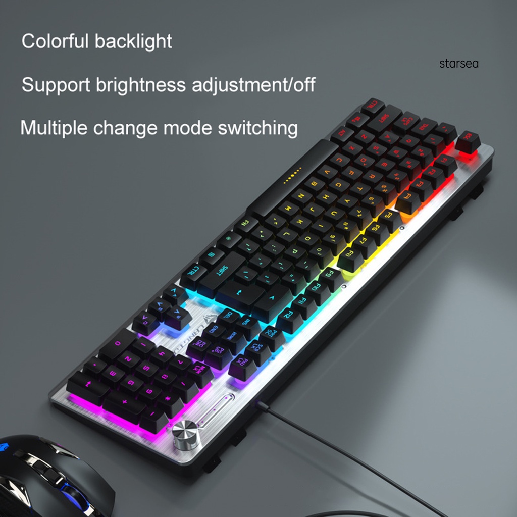 Bàn Phím Cơ Gaming Stse K002 104 Phím Có Đèn Led Nền Rgb