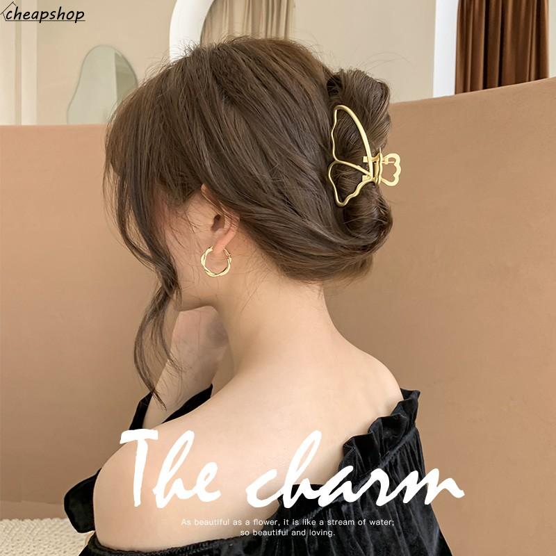 iF YOU Kẹp bấu tóc bươm bướm lớn thời trang đơn giản