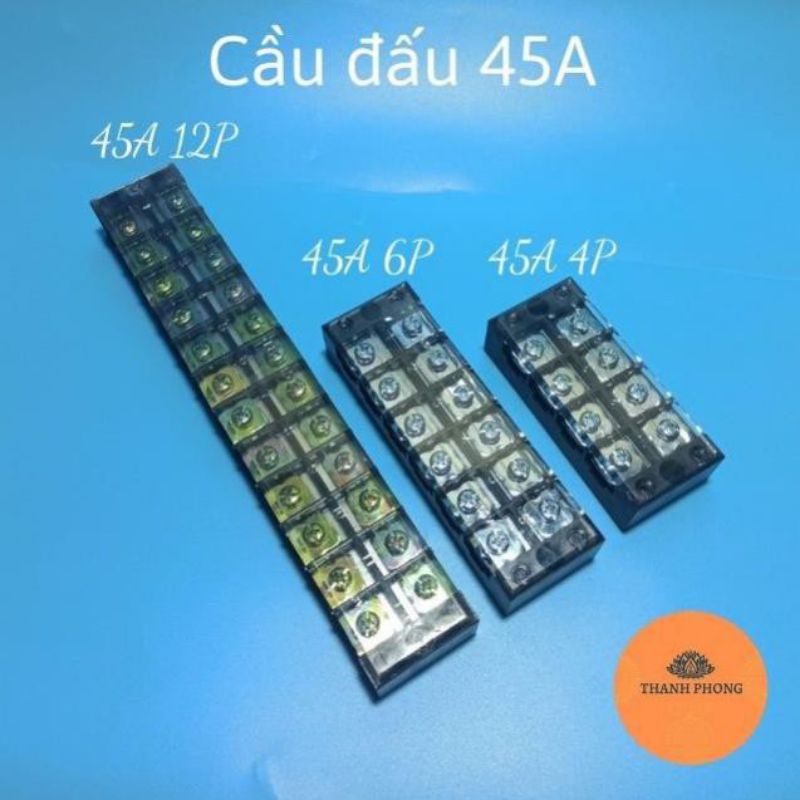 Cầu đấu domino các loại 15A 25A  45A 600v 4p 6p 12p