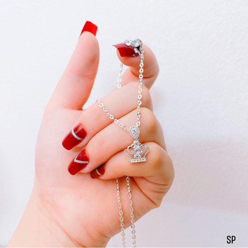 Dây chuyền mặt vương miện cực xinh cho nữ - Bạc ta giá rẻ