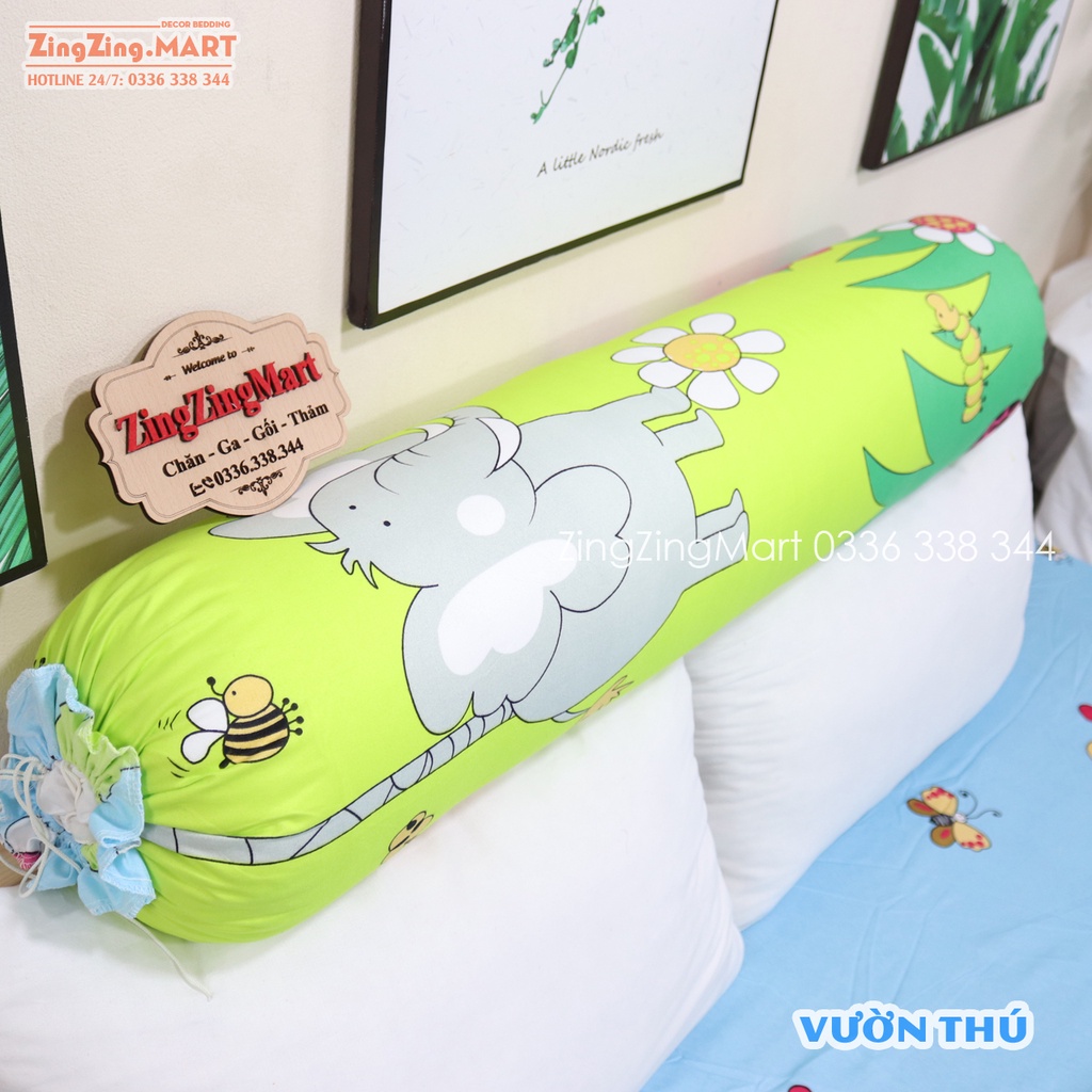 [Sale sốc] Vỏ gối ôm Cotton Poly, Kích thước 35 x 105 cm, Mẫu